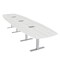 Skutchi Designs 45 in W, 166 in L, 29 in H, Engineered Wood Top, White HAR-ABOT-46X168-T-ELEC-WHCYPRESS - alternate 1